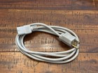 Vintage Apple Macintosh Computer 6  Beige Power Cord Cable With  bullseye  Plug