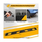 Heavy Duty Parking Bumpers - Rubber Parking Curbs 72 Inch Parking Stoppers Fo   