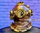 Antique Finish Diving Helmet Us Navy Deep Sea Diver Style Nautical Gift