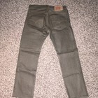 Levi s 501 Men s Olive Green Denim Jeans Straight Fit