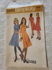 Vintage Simplicity 70   s Dress Sewing Pattern 9564 Sz 12 B 34 Factory Folded 