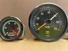 6 Vdo Gauges Tach  Oil  Vac  Temp  Amps  Fuel 2   -3   