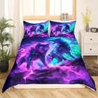 Animal Wolves Bedding Set Twin Size 3pcs For Kids Boys Girls