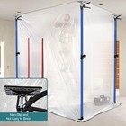 10 Foot Dust Barrier Poles  4 Pack Dust Containment Poles With 2 Heavy-duty Zipp