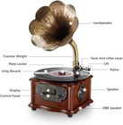Record Player Retro Turntable All In One Vintage Phonograph Nostalgic Gramophone