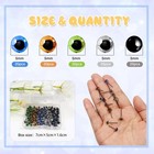 100pcs 5mm Glass Eyes Kits Mixed Colors For Crafts Needle Felting Decoys Sewing