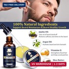 Beard Kit For Men Grooming Set Moisturize Soften Facial Hair Gift For Him