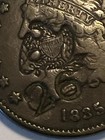  a Pair Of 1835 Half Cent Coins   pictorial Counterstamps  United States
