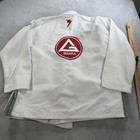 Gracie Barra Equipe Storm Mens A3 White Gi Top Adult Long Sleeve Bjj
