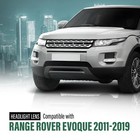 Headlight Lens Cover Left   Right Land Rover Range Rover Evoque 2011-2019 Clear