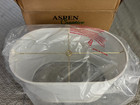 Aspen Creative 37051a Transit Oval Hardback Spider Cons Lamp Shade  16 1 2x9 1 2