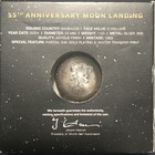 55th Anniversary Moon Landing - 2024 Barbados  5 - 1 Oz  999 Silver 24k Glp