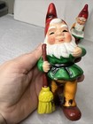 Lot 2 Vtg Elf Gnome Christmas Garden Plaster Chalkware Figurines Rb Japan 6   