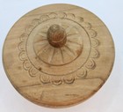 Vtg Handmade Wooden Circular Box