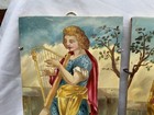 Three Antiques Arts   Crafts Period Signed Neo-classical Tiles