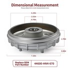 Front Brake Drum For Honda Rancher 350 Trx350te Trx350tm 2000-2006 44600-hn4-670