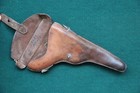 Vintage Swiss 1906 Luger Pistol Holster   Strap 1921 Robert Kurth Free Shipping