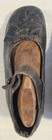 Antique Victorian Leather Child Shoes 3 1 2 With Wooden Lasts Forms Doll Display