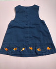 Gymboree Goldfish Jumper Dress Bloomers 12-18 Months Navy Embroidered Fish