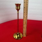 Gold Taper Candle Holders Lot Of 6  3 Different Sizes