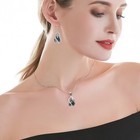 Pearl Jewelry Set For Women S925 Sterling Silver Necklace   Earrings Set Fres   