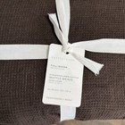 Pottery Barn European Flax Linen Waffle Duvet Cover   Full queen   Dark Cholate