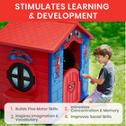 Kids Spider Man Playhouse Plastic Indoor outdoor With Easy Assembly