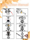 12   Hookah Set 2 Hose Hookah Set With Everything - Modern Shisha Hookah Glass V