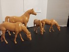 Lot Of 4 Hartland Palamino Hard Plastic Horses