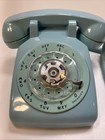 Bell Systems Western Electric Rotary Telephone 1970   s Blue Teal Vintage Desk Top
