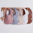 5 Pack Muslin Baby Bibs Soft Organic Drool Bandana For Boys Girls Teething Use