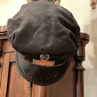 Vintage Standard Oil Indiana Co Metal Enamel Service Name Gas Hat Marshall Field