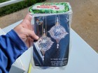 Holiday Industries Indented Sparkler Silver Sequin Bead Christmas Ornament Kit