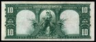 1901  10 Large Size Bison Crisp Vf  xf Legal Tender United States Note 