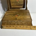 Vtg Shaker Style Empire Vanity Dresser Top Jewelry Shaving Swivel Mirror