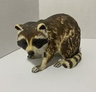 Lot Of 3 Hand Painted Raccoon Figurines  Multicolor Painted Decor Vintage Lefton