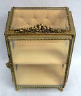 Outstanding Vintage French Gold Dore Bronze   Crystal 9 1 2  Shadow Box Displays
