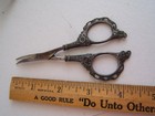 Antique F b Sterling Silver Victorian Ornate Scissors