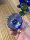 11pc Green   Cobalt blue Eye Wash Cups Flaw Last 2 Pics On 1 Cup  Flaw In Glass