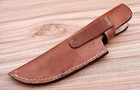 Custom Handmade Fixed Blade Knife Leather Sheath Belt Carry Holster Case