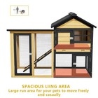2-tier Weatherproof Quail Cage With Run  tray Predator Proof Small Animal House