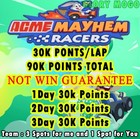 Tycoon Acme Mayhem Racers September 2 - 30k Points - Monopoly_go