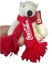 Coca-cola Arctic Mini Polar Bear W  Red Scarf 4  Plush Stuffed Animal Toy W tag