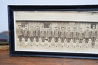 Ww1 Military Panoramic Photo Infantry Us Army Detroit Michigan Wooden Frame Vtg