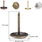 120pcs Antique Upholstery Tacks - 7 16    Nails For Sofa  Chair  Bed  Furniture