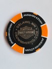 Harley Davidson Poker Chip  crow River  From  Delano  Mn New Style Black
