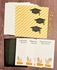 Stampin Up Greeting Card Kit  lot Of 4 W env  Contratulations Graduation Cap