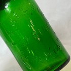 Antiq Excelsior Spring Water Bottle Saratoga Ny 7up Green Glass Mineral Finish