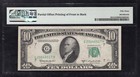 1950-d  10 Frn Federal Reserve Note    offset Printing Error    Pmg About Unc-53
