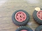 Vintage Wyandotte Truck Set Of 4 Tires All 4 Red Damage For Parts